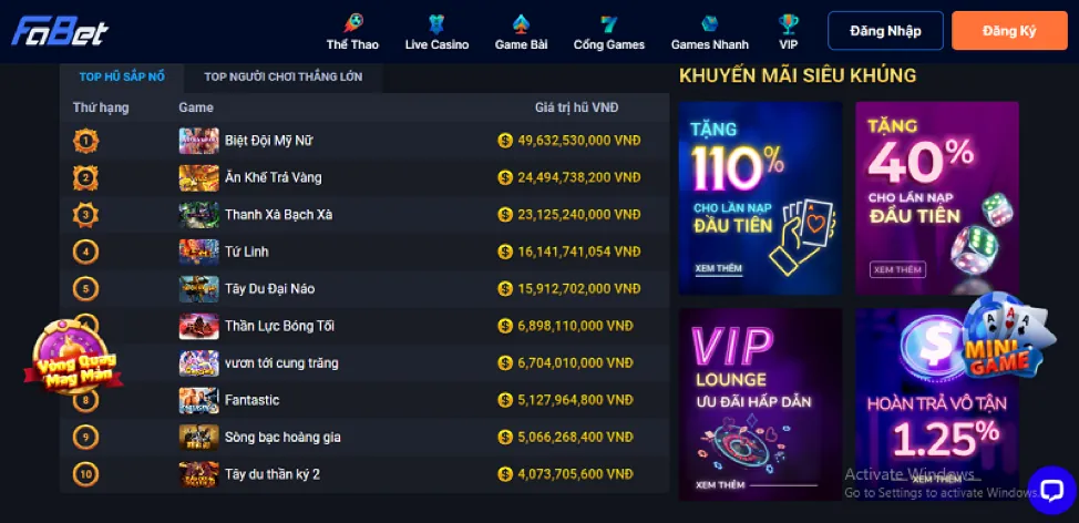 Casino Trực Tiếp Benvip Code